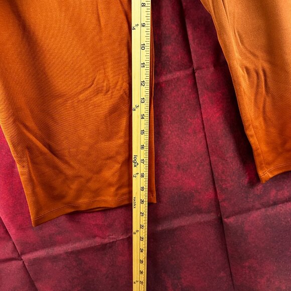 DENIM & CO ATHLETA HIGH RISE ANKLE PANTS, STRETCH, 2 SLASH POCKET, OVERSIZE 1XP - Picture 7 of 8